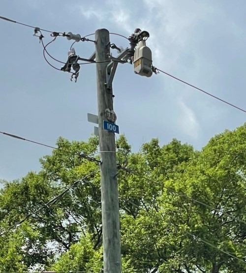 Um religador TripSaver II instalado em linha de derivação da Alabama Power.