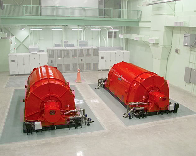 two generators located at s and c advanced technological center Laboratory Services, advanced technological center, placing bushing wells inside at the S & C advanced technological center